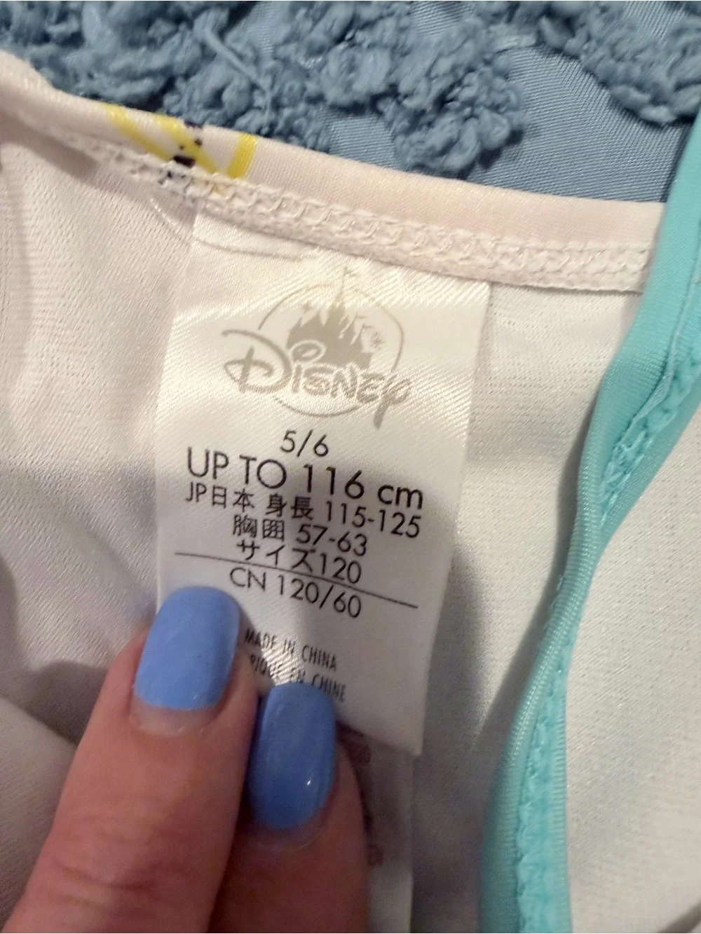 Disney Mickey & Minnie One Shoulder Swimsuit Girls Size 5/6 Summer Beach